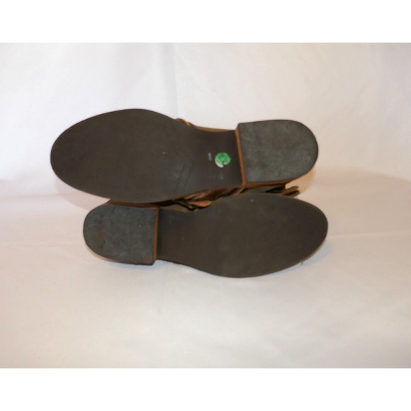 Matisse Prospector Boots Women’s Size 8.5 M Tan Suede Leather Cross Straps Ankle - Picture 13 of 16